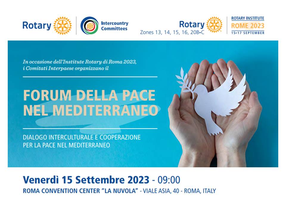 A Roma il “Forum della Pace nel Mediterraneo”